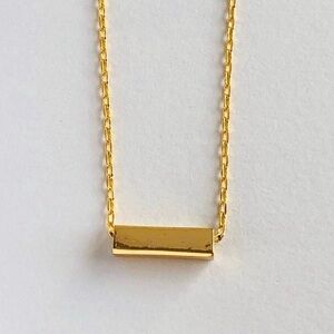 18K Gold Plated Bar Layering Necklace